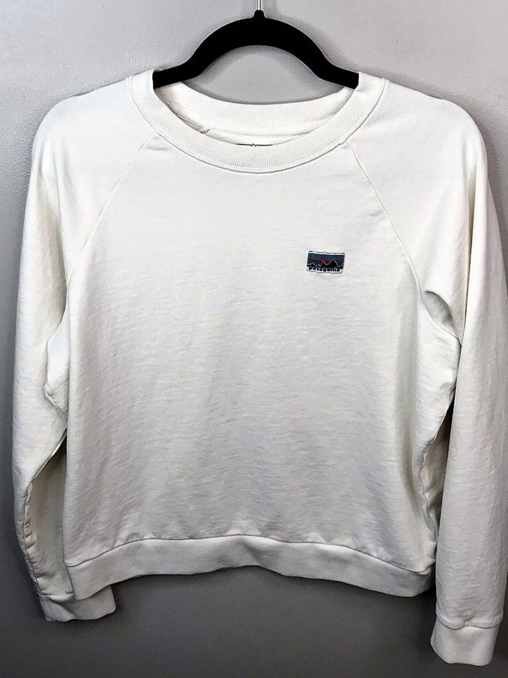 Patagonia Organic Cotton Crewneck Sweatshirt Sz Small White